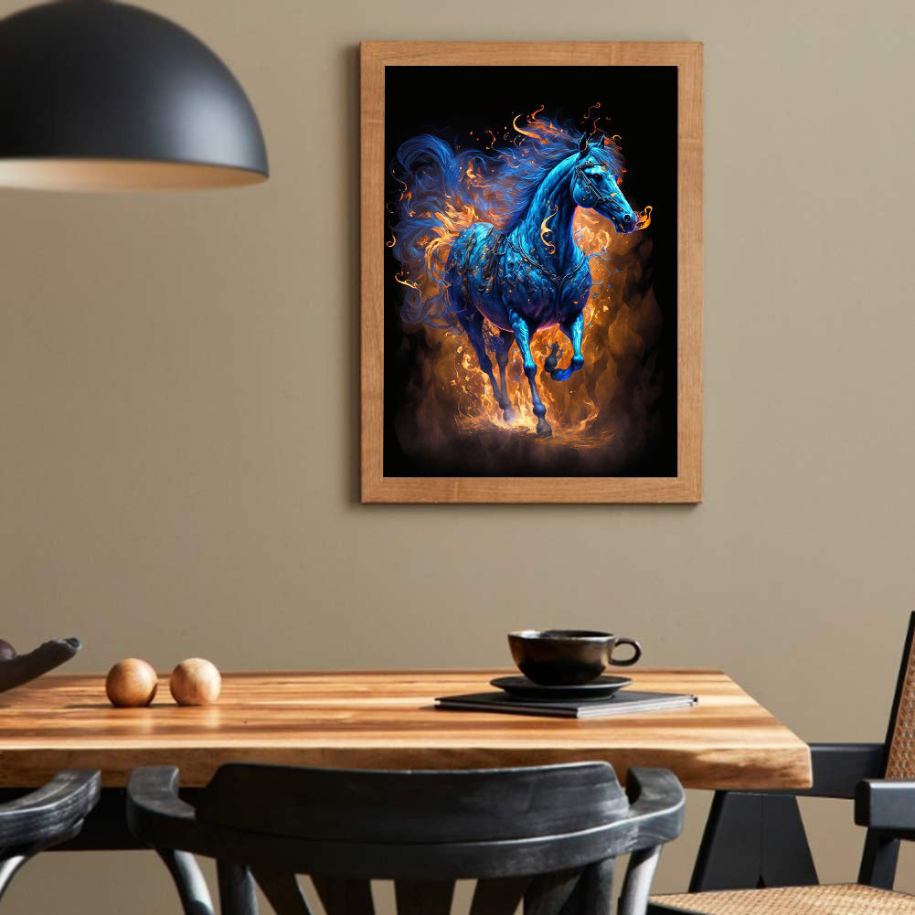 Magic Version Of The Zodiac Horse - Full Round Drill Diamond Painting 30*40CM