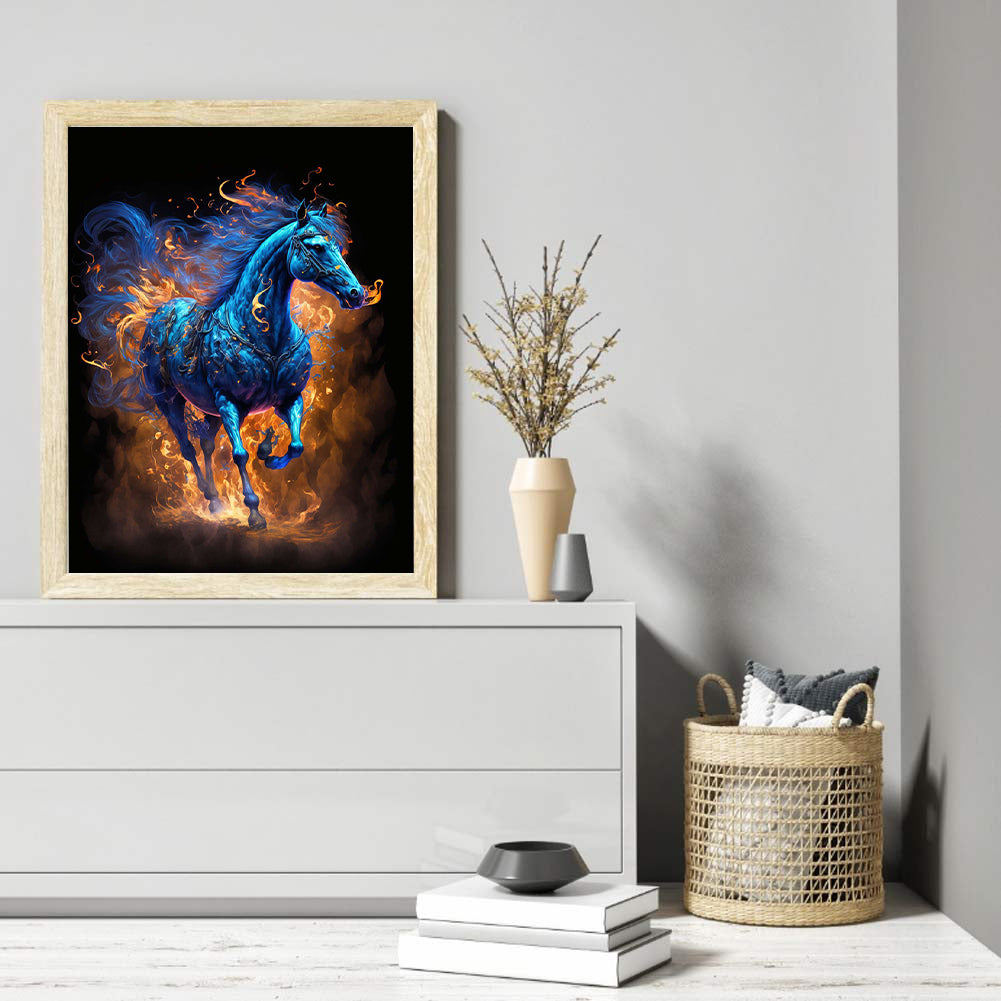 Magic Version Of The Zodiac Horse - Full Round Drill Diamond Painting 30*40CM