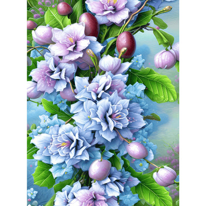 Pink Purple Bouquet - Full Round Drill Diamond Painting 30*40CM