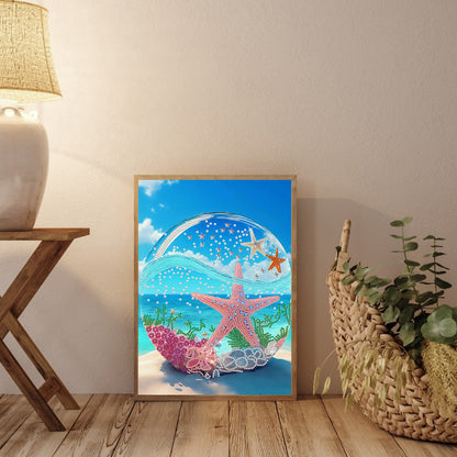 Dreamy Seaside Beach Shells - Special Shaped Drill Diamond Painting30*40CM