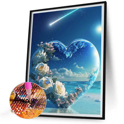 Beach Love - Full Round Drill Diamond Painting 30*40CM