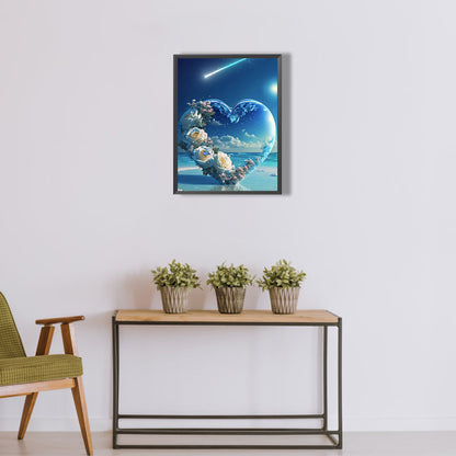 Beach Love - Full Round Drill Diamond Painting 30*40CM