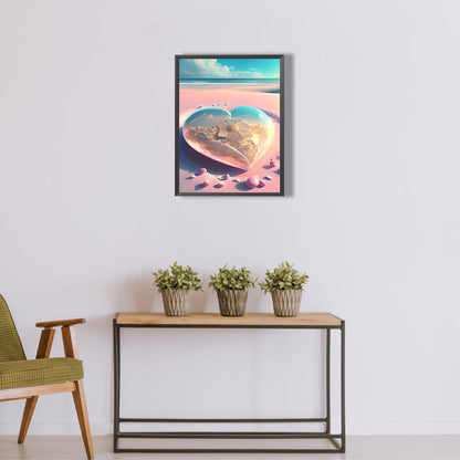 Beach Love - Full Round Drill Diamond Painting 30*40CM
