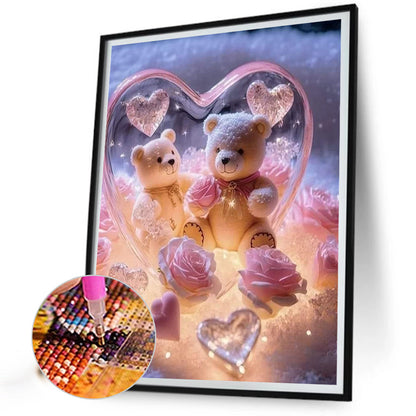 Love Bear - Full Round Drill Diamond Painting 30*40CM