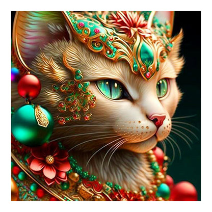 Gorgeous Cat - Full Round Drill Diamond Painting 30*30CM