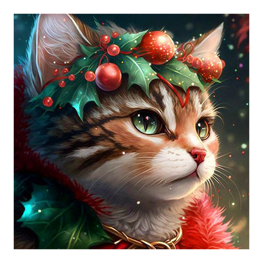 Gorgeous Cat - Full Round Drill Diamond Painting 30*30CM