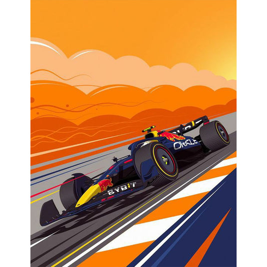 Sunset Racing - Full Square Drill Diamond Painting 30*40CM