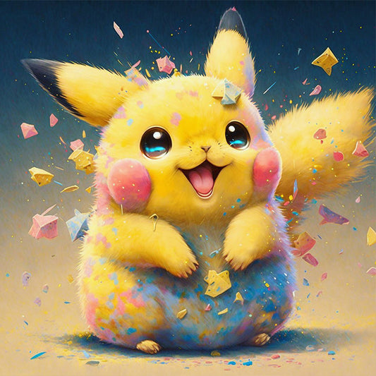 Pikachu - Full Round Drill Diamond Painting 30*30CM