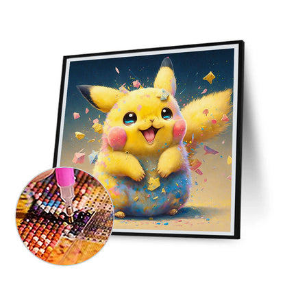 Pikachu - Full Round Drill Diamond Painting 30*30CM