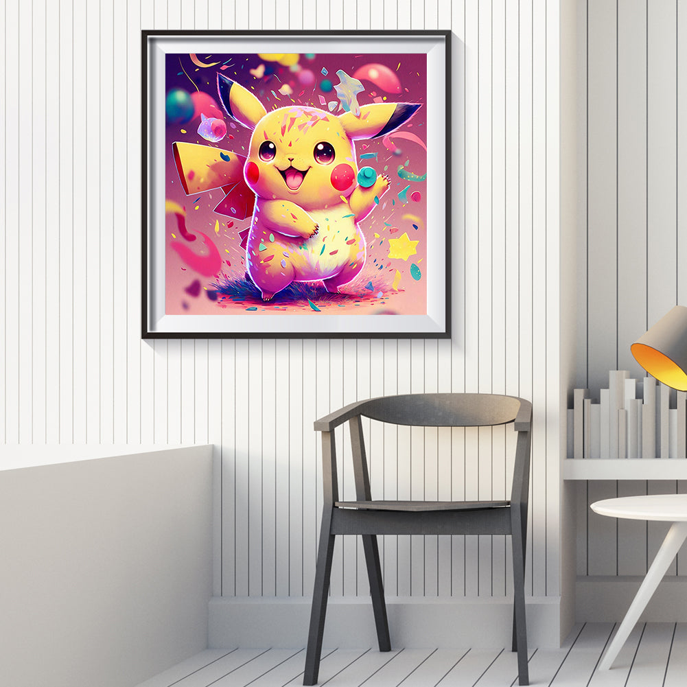 Pikachu - Full Round Drill Diamond Painting 30*30CM