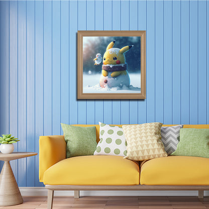 Pikachu - Full Round Drill Diamond Painting 30*30CM