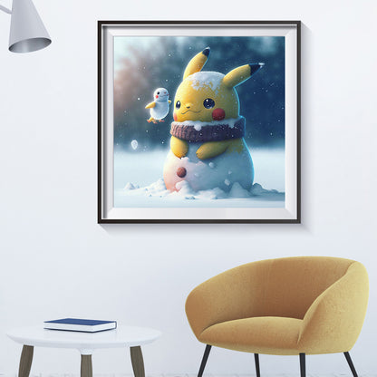 Pikachu - Full Round Drill Diamond Painting 30*30CM