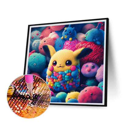 Pikachu - Full Round Drill Diamond Painting 30*30CM