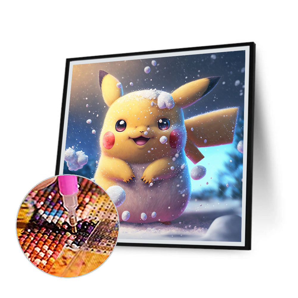 Pikachu - Full Round Drill Diamond Painting 30*30CM