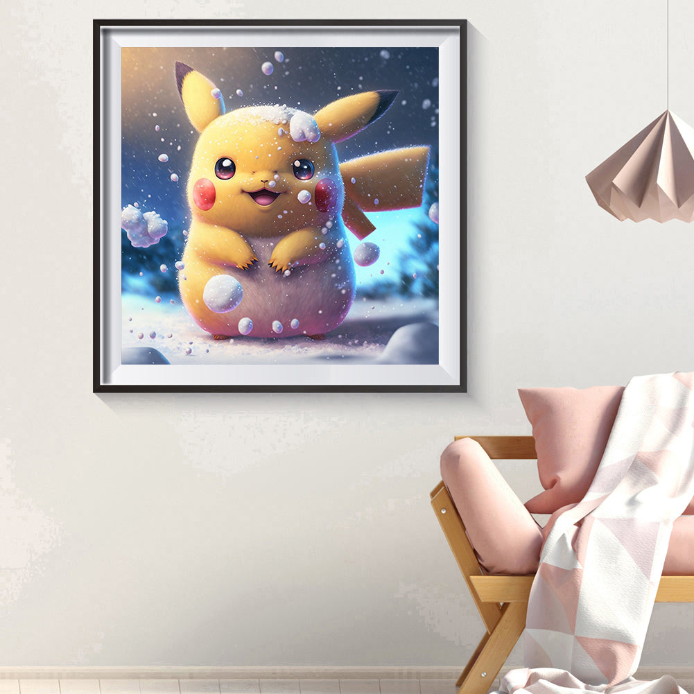 Pikachu - Full Round Drill Diamond Painting 30*30CM