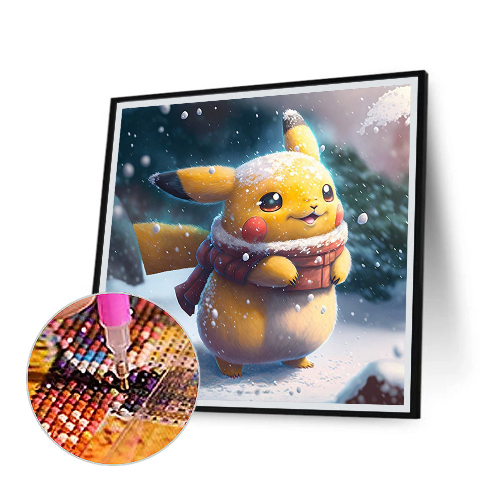 Pikachu - Full Round Drill Diamond Painting 30*30CM