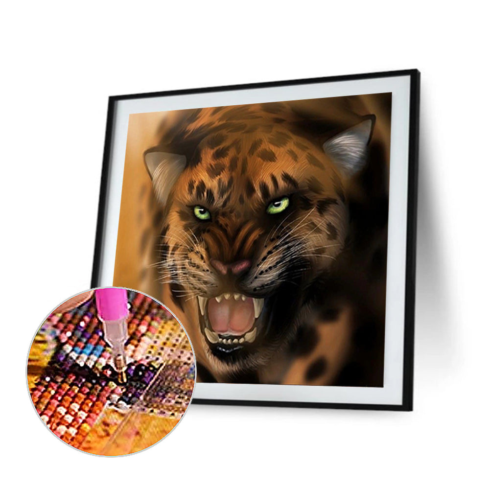 Leopard - Full Round Drill Diamond Painting 30*30CM