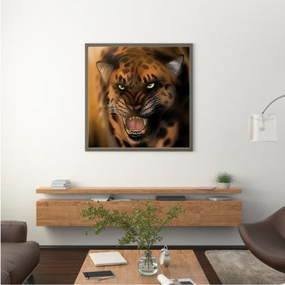 Leopard - Full Round Drill Diamond Painting 30*30CM