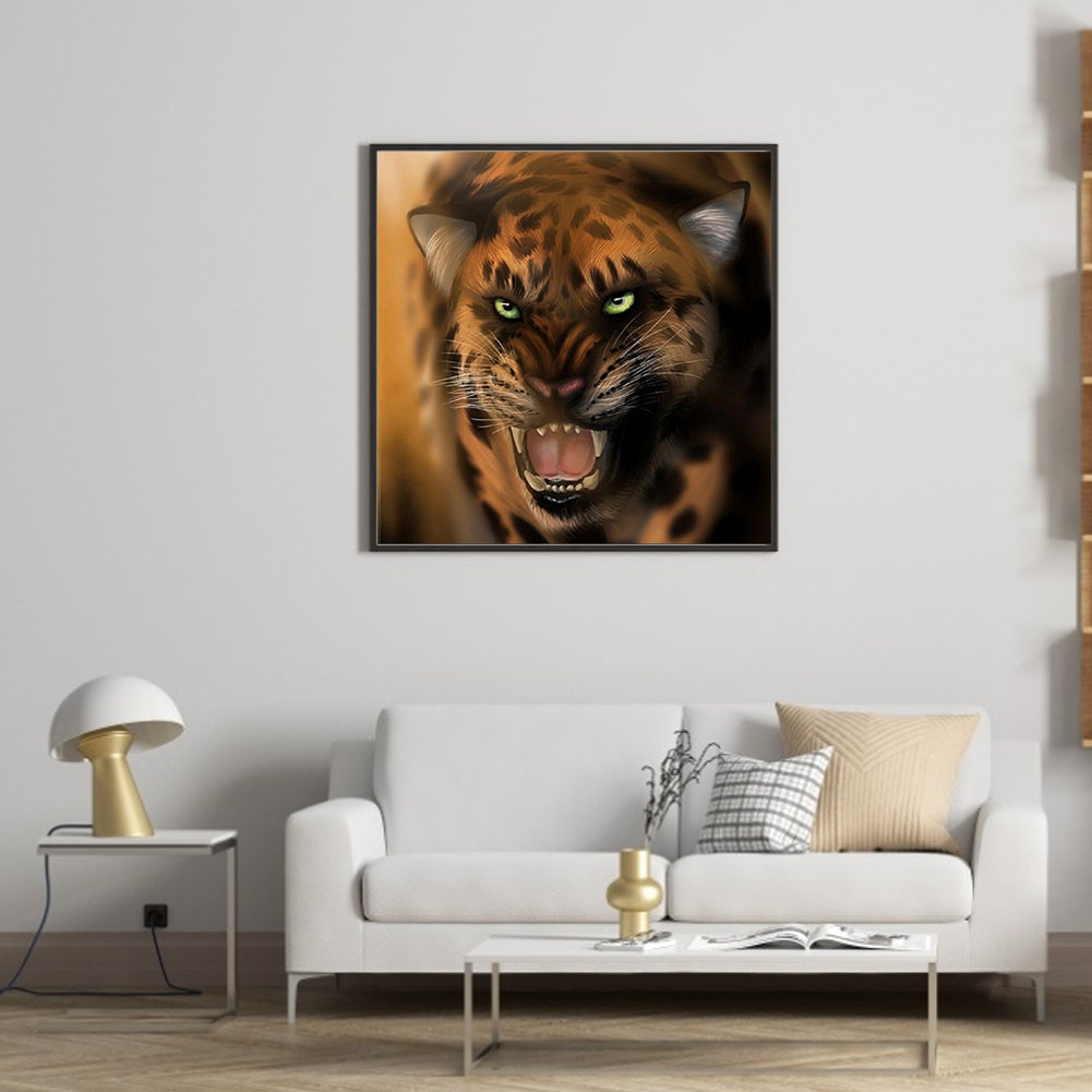 Leopard - Full Round Drill Diamond Painting 30*30CM