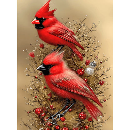 Cardinal Bird - Full Square Drill Diamond Painting 30*40CM