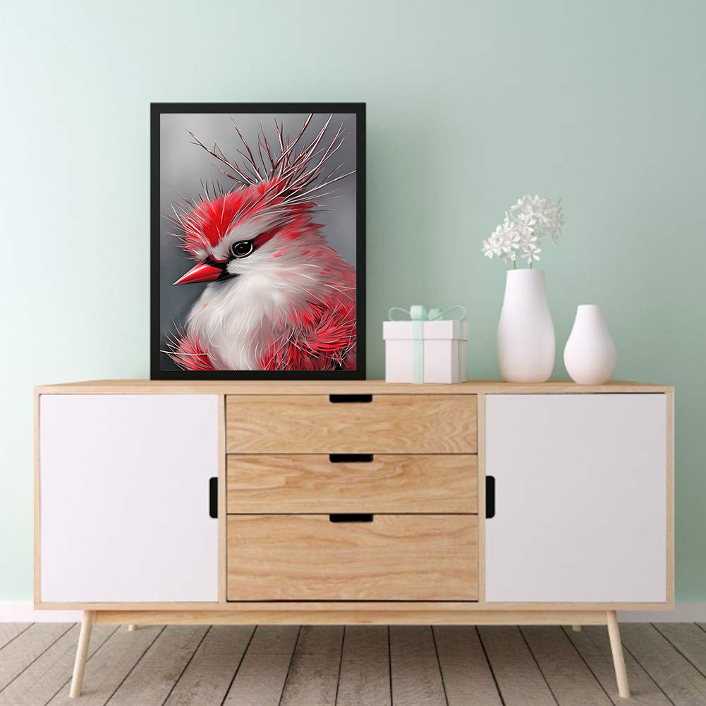 Cardinal Bird - Full Square Drill Diamond Painting 30*40CM