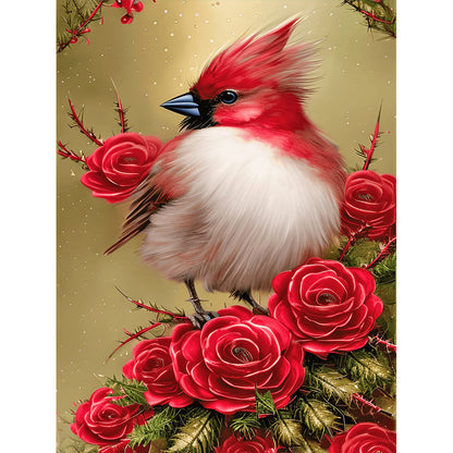 Cardinal Bird - Full Square Drill Diamond Painting 30*40CM