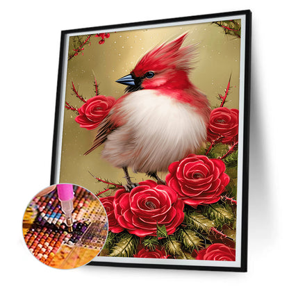 Cardinal Bird - Full Square Drill Diamond Painting 30*40CM