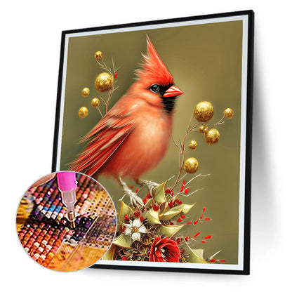 Cardinal Bird - Full Square Drill Diamond Painting 30*40CM