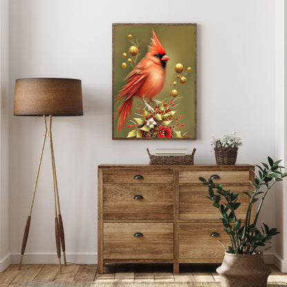 Cardinal Bird - Full Square Drill Diamond Painting 30*40CM