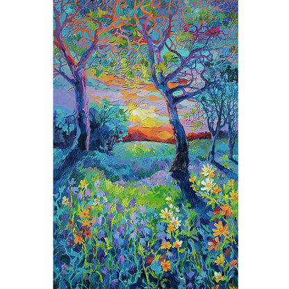 Autumn Forest - Full Round Drill Diamond Painting 30*45CM
