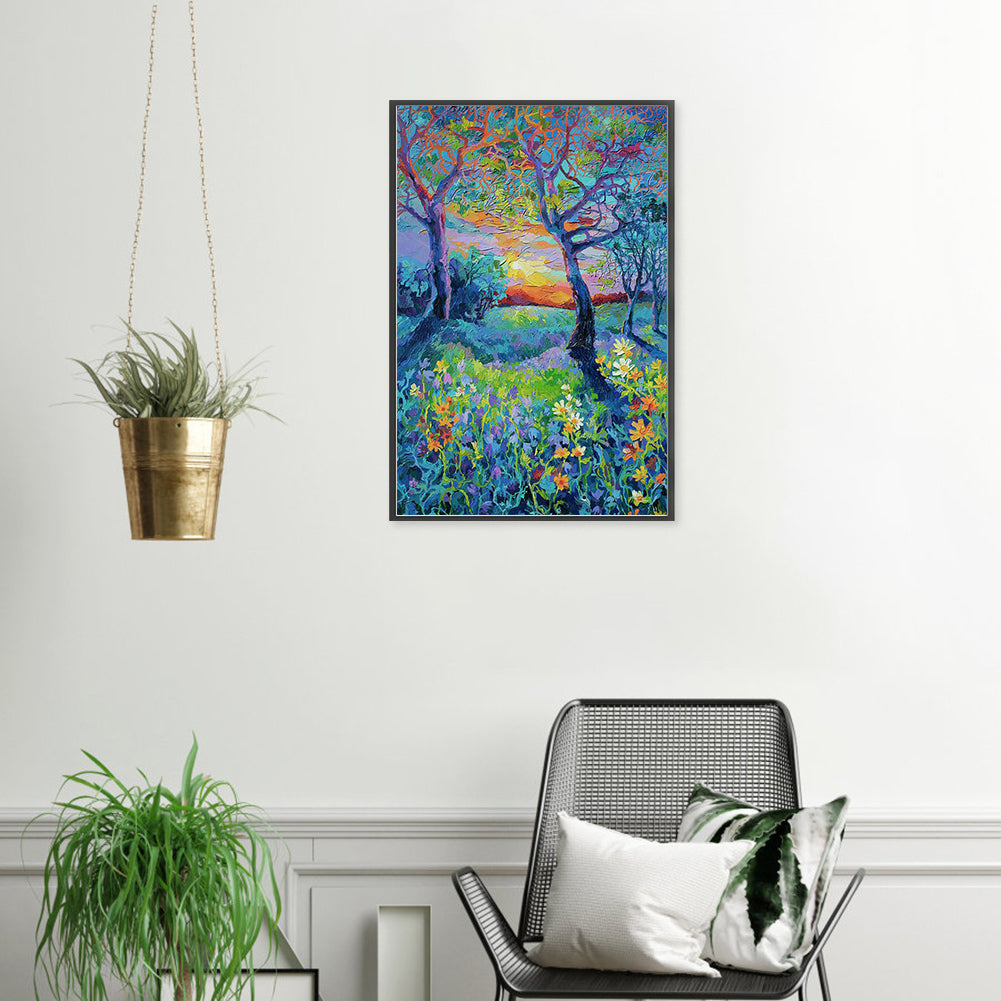 Autumn Forest - Full Round Drill Diamond Painting 30*45CM