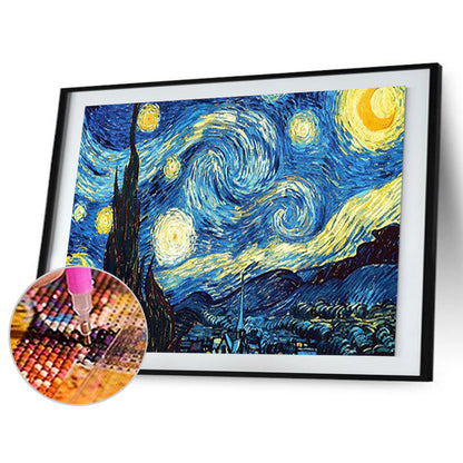 Van Gogh - Starry Sky - Full Round Drill Diamond Painting 50*40CM