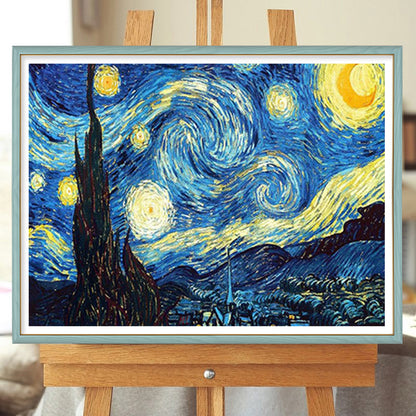 Van Gogh - Starry Sky - Full Round Drill Diamond Painting 50*40CM