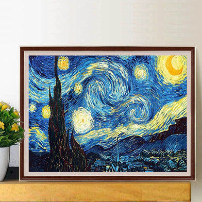 Van Gogh - Starry Sky - Full Round Drill Diamond Painting 50*40CM