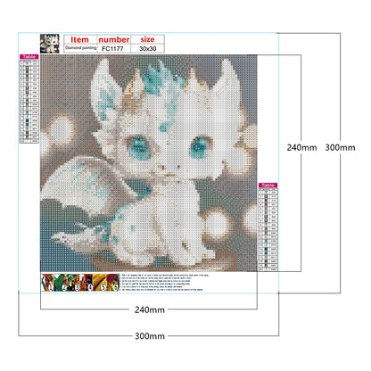 Zodiac Dragon - Full Square Drill Diamond Painting 30*30CM