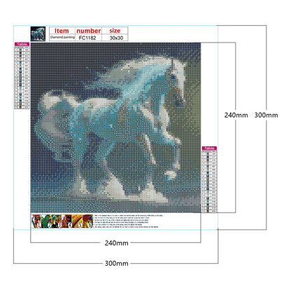 Zodiac Horse - Full Square Drill Diamond Painting 30*30CM