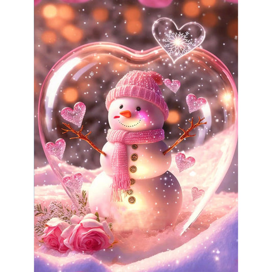 Fantasy Cartoon Snowman - Full Round Drill Diamond Painting 30*40CM