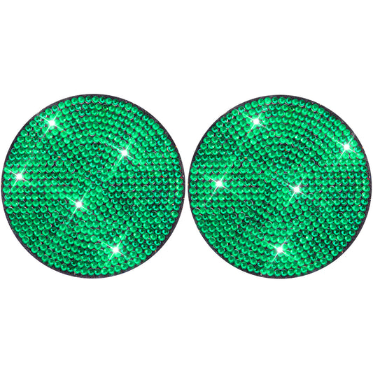 2pcs Anti Slip Coasters Acrylic DIY Car Coaster Solid Color for Table Home Decor(Green)