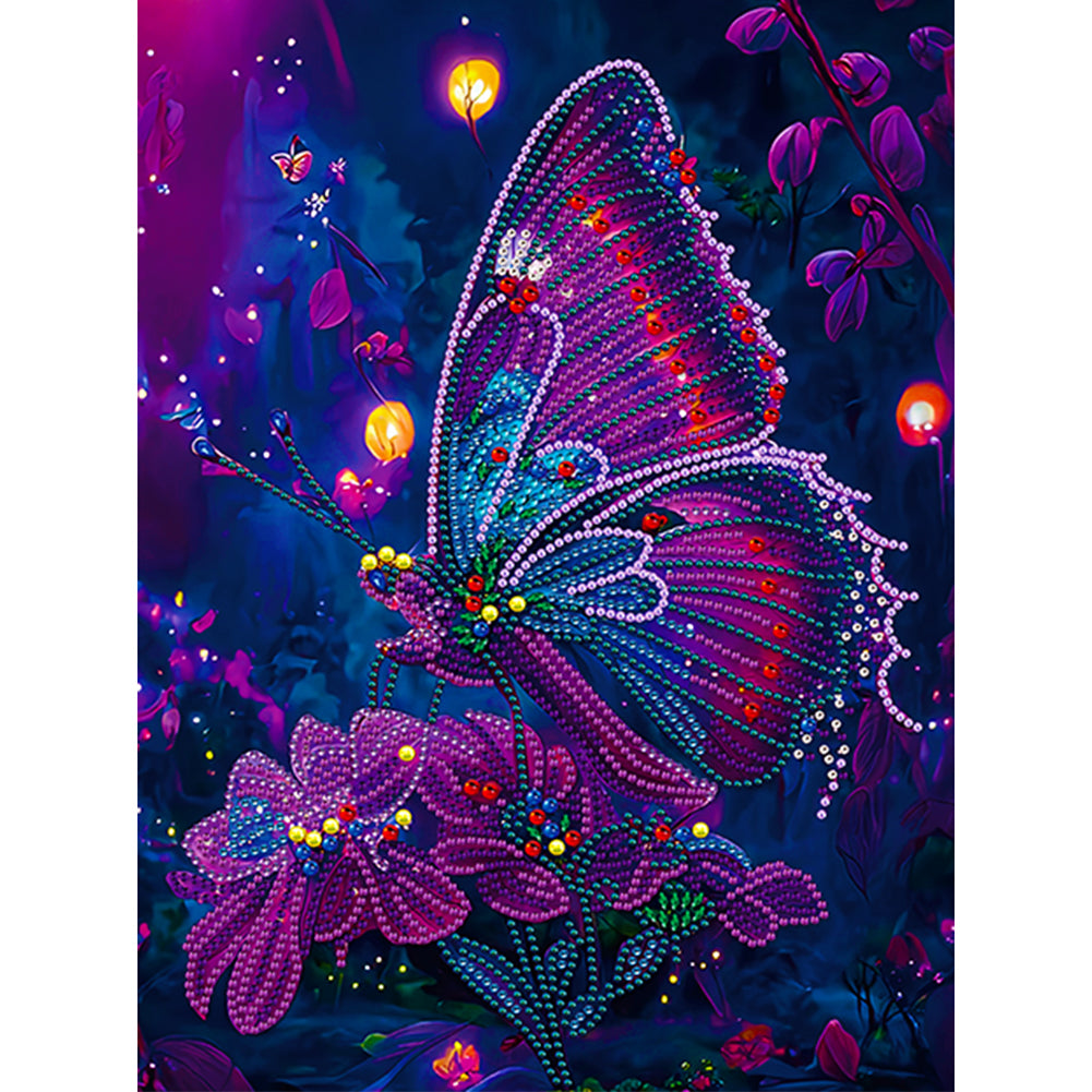 Dream Butterfly - Special Shaped Drill Diamond Painting 30*40CM