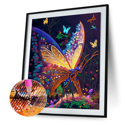 Dream Butterfly - Special Shaped Drill Diamond Painting 30*40CM