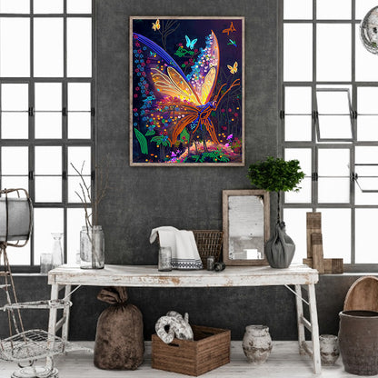 Dream Butterfly - Special Shaped Drill Diamond Painting 30*40CM