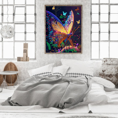 Dream Butterfly - Special Shaped Drill Diamond Painting 30*40CM