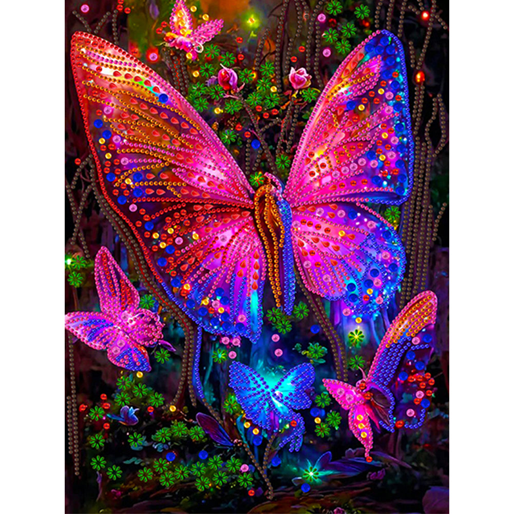 Dream Butterfly - Special Shaped Drill Diamond Painting 30*40CM