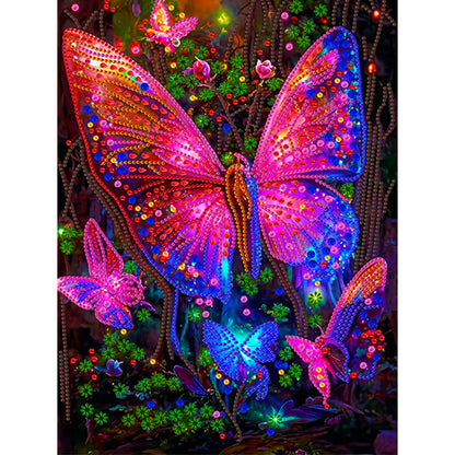 Dream Butterfly - Special Shaped Drill Diamond Painting 30*40CM