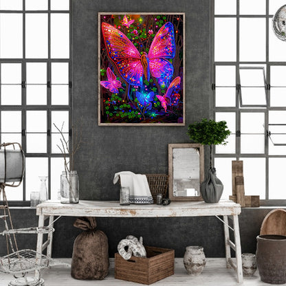 Dream Butterfly - Special Shaped Drill Diamond Painting 30*40CM