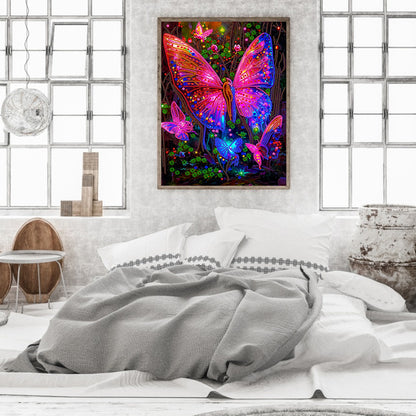 Dream Butterfly - Special Shaped Drill Diamond Painting 30*40CM