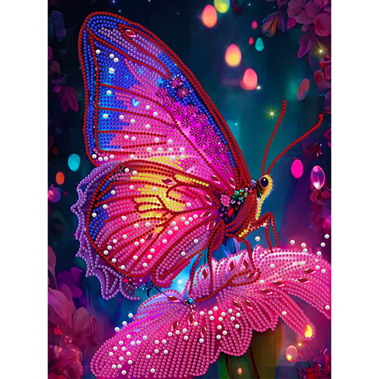 Dream Butterfly - Special Shaped Drill Diamond Painting 30*40CM