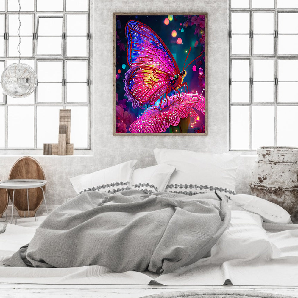 Dream Butterfly - Special Shaped Drill Diamond Painting 30*40CM