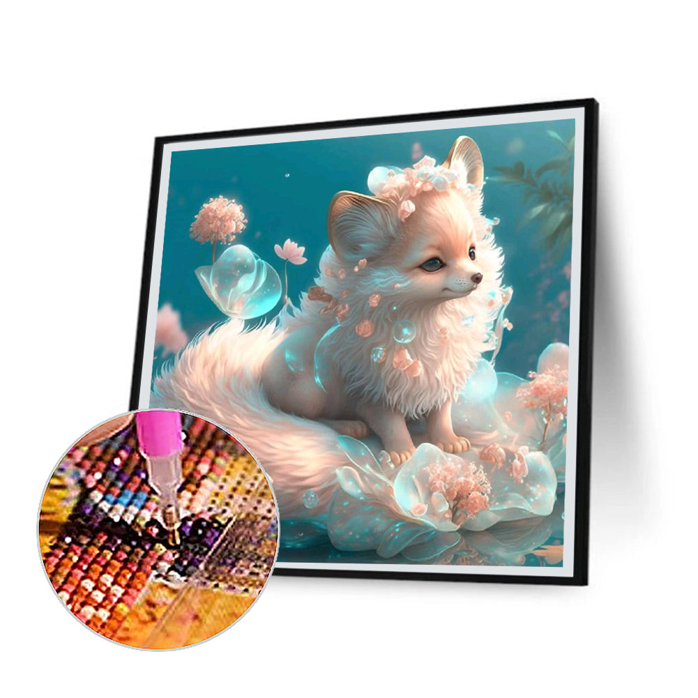 Fantasy Fox - Full Round Drill Diamond Painting 30*30CM