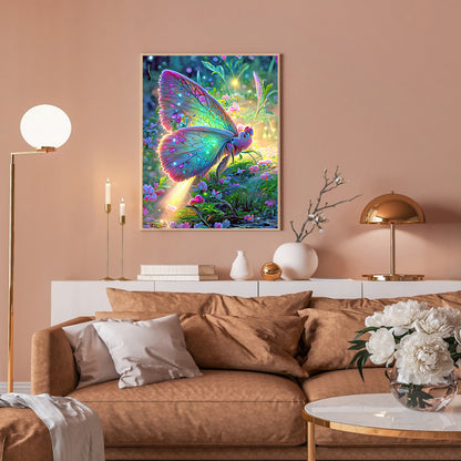 Dream Butterfly - Full Round Drill Diamond Painting 30*40CM